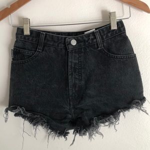 Black Vintage Bongo High Waisted Denim Shorts
